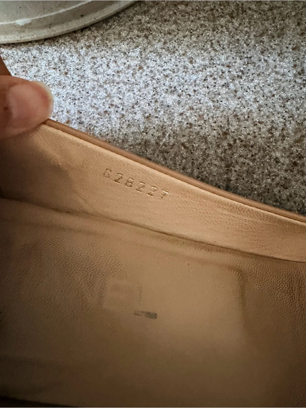 CHANEL Beige/Black Leather Cap Toe Chain Ballet Flats